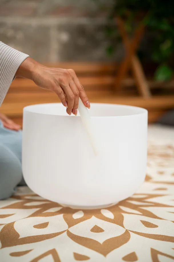 Crystal Singing Bowl 12" - Note F3 - Heart Chakra