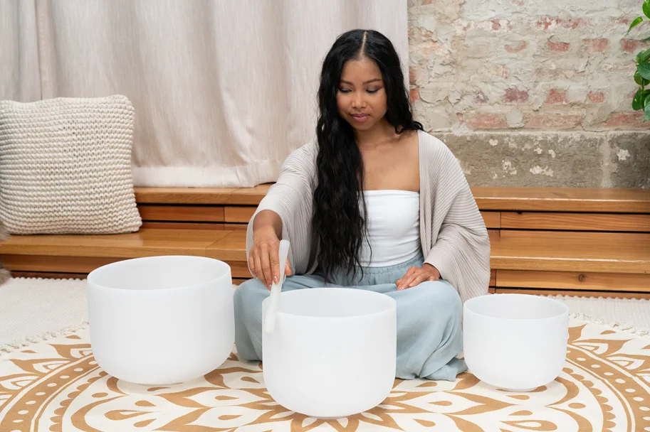 Crystal Singing Bowl Set - 9A/11F/13D