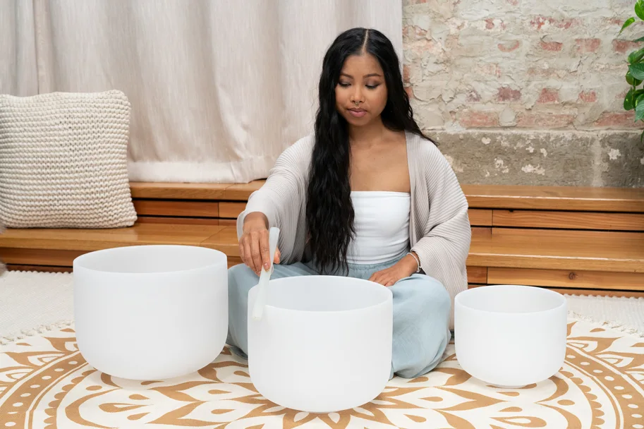 Crystal Singing Bowl Set - 10G/12E/14C