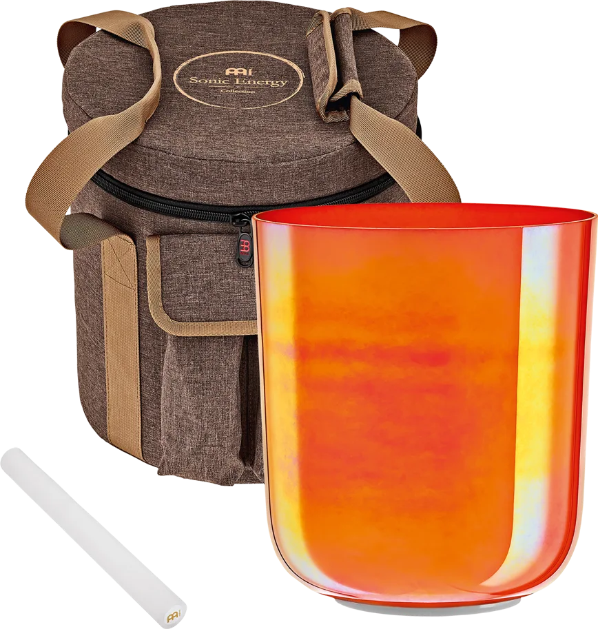 Essence Crystal Singing Bowl 6.7" - C4 - Orange