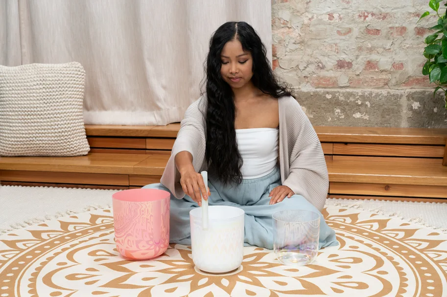 Essence Crystal Singing Bowl Set - E4/B3/G3