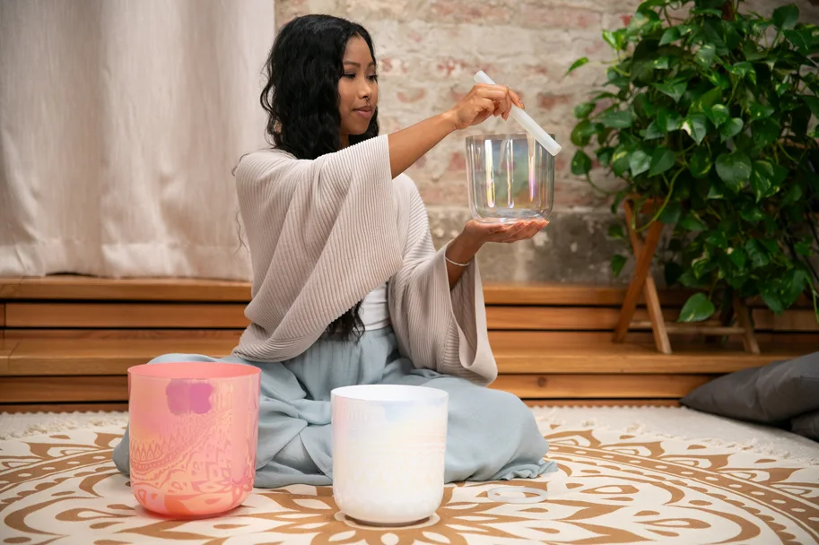Essence Crystal Singing Bowl Set - E4/B3/G3