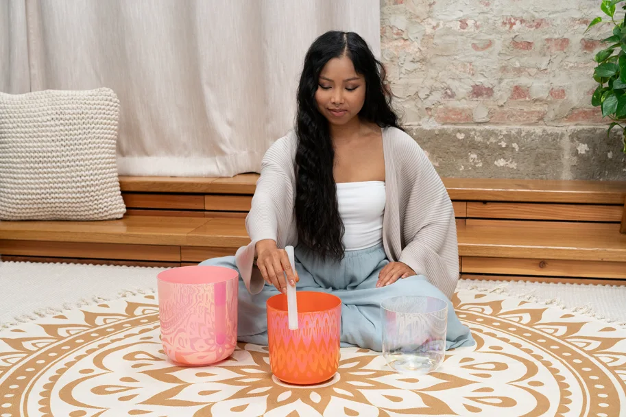 Essence Crystal Singing Bowl Set - E4/C4/G3