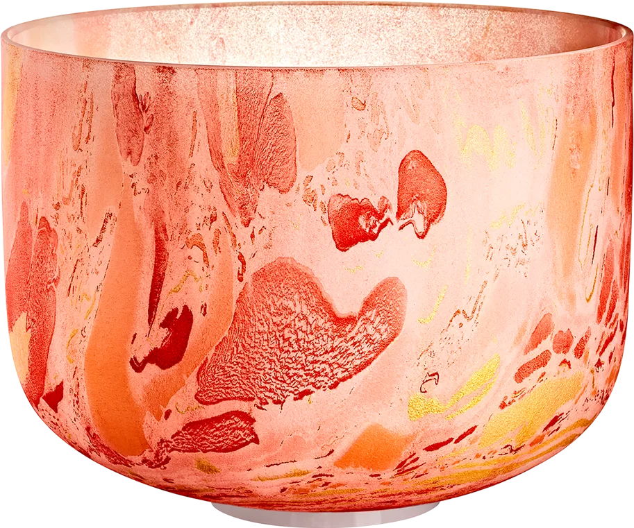 Marble Crystal Singing Bowl 10" - Note D4