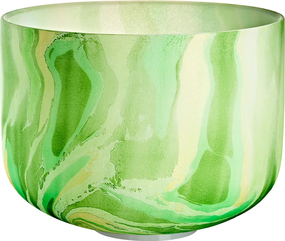 Marble Crystal Singing Bowl 10" - Note F4