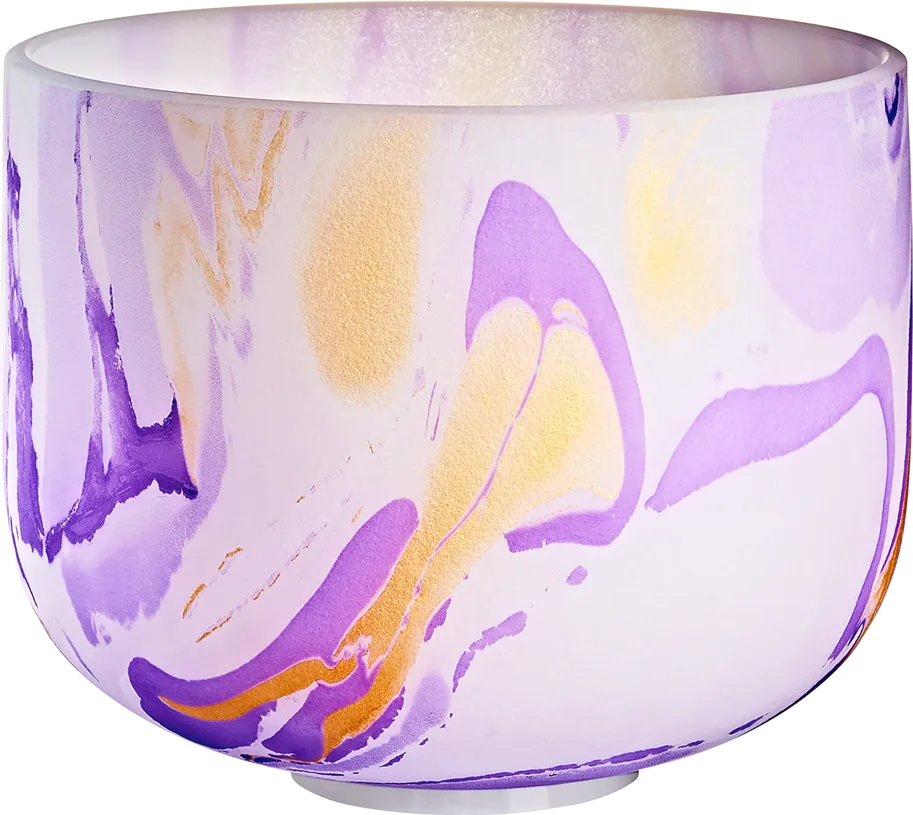 Marble Crystal Singing Bowl 10" - Note B4