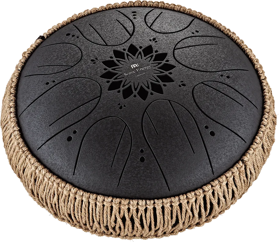 Medium Octave Steel Tongue Drum - B Minor - Black