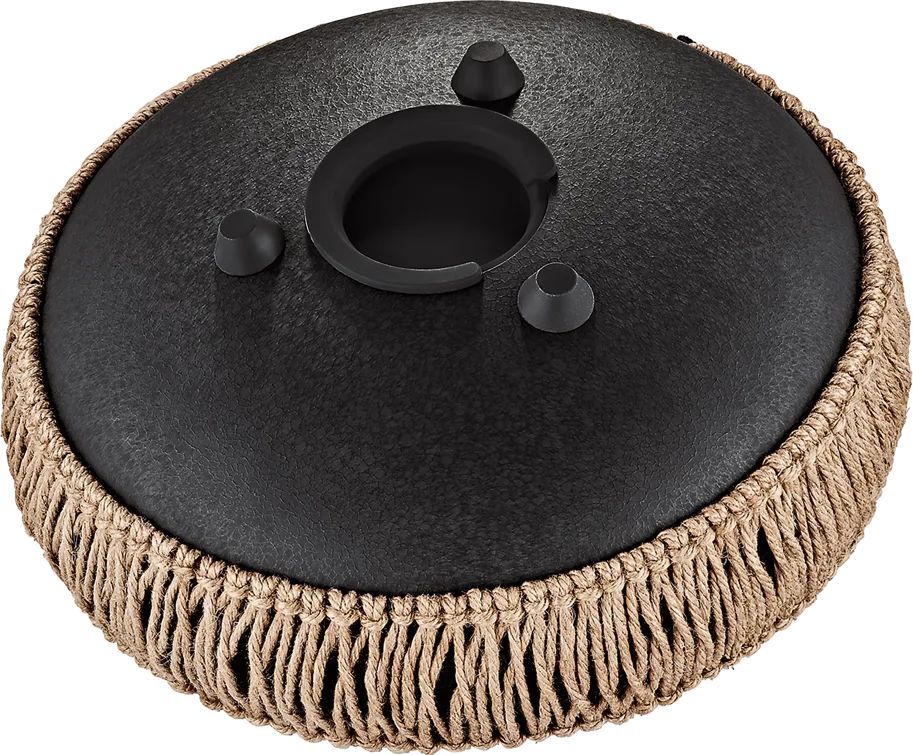 Medium Octave Steel Tongue Drum - B Minor - Black