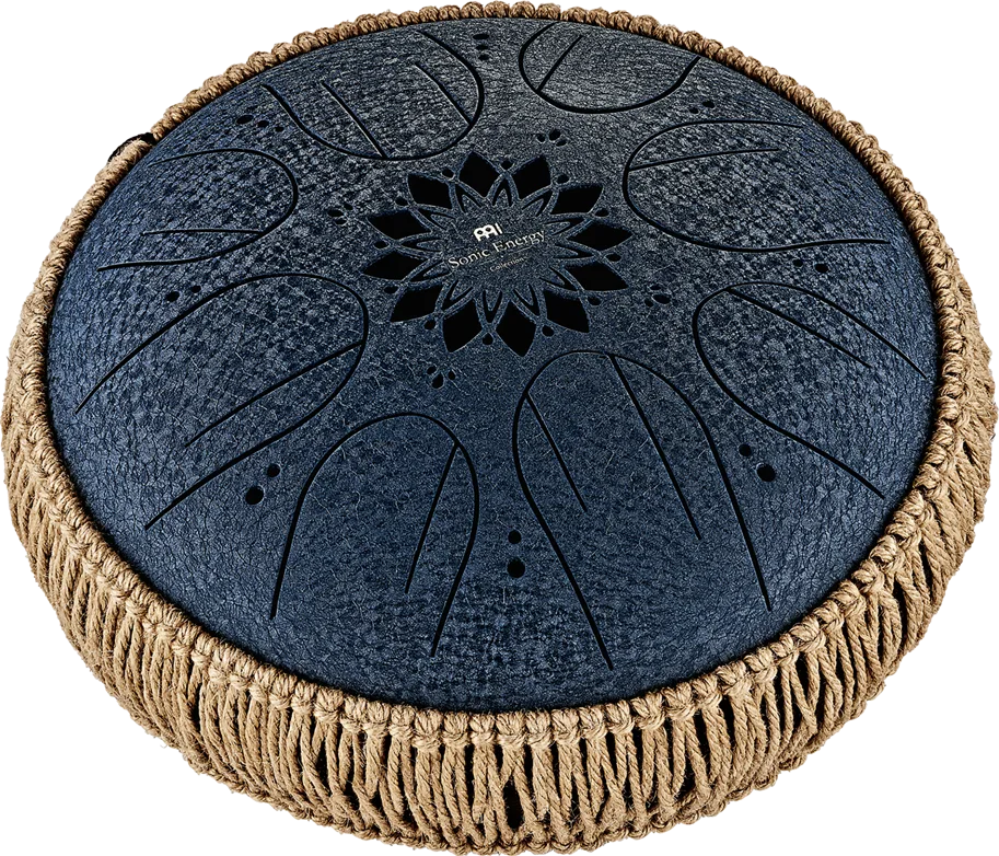 Medium Octave Steel Tongue Drum - C Minor - Blue