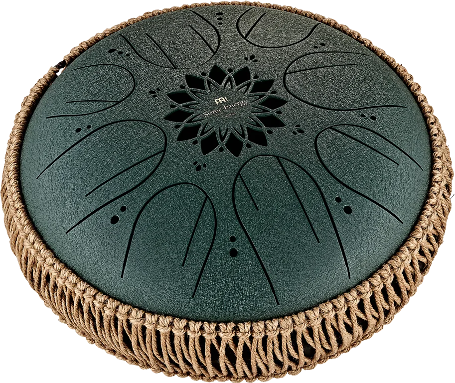 Medium Octave Steel Tongue Drum - F# Minor - Green