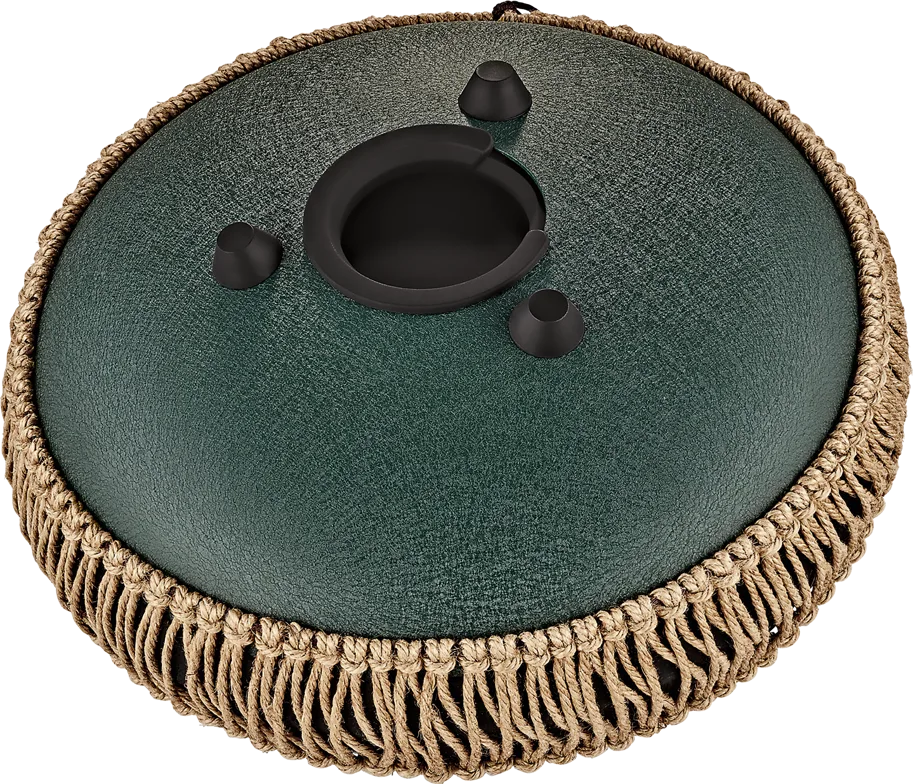 Medium Octave Steel Tongue Drum - F# Minor - Green