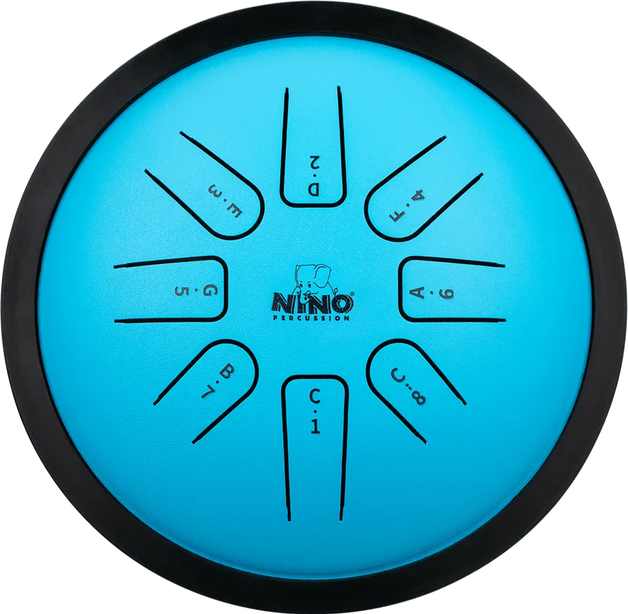 NINO® Small Steel Tongue Drum C-Major - Blue
