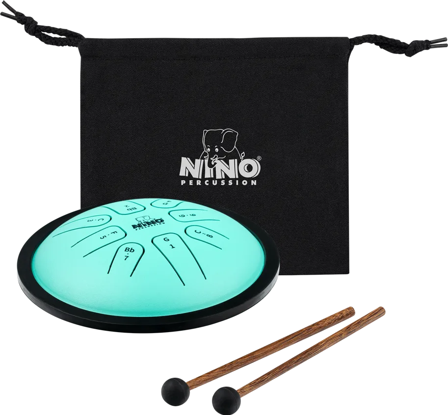 NINO® Small Steel Tongue Drum G-Minor - Mint Green