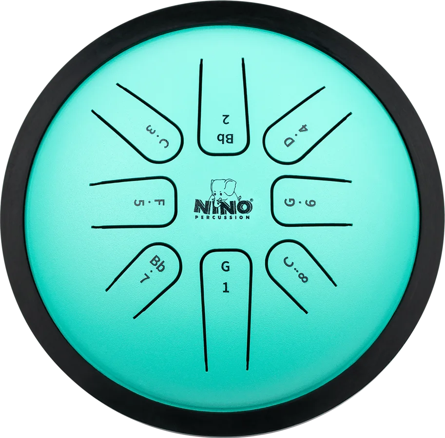 NINO® Small Steel Tongue Drum G-Minor - Mint Green