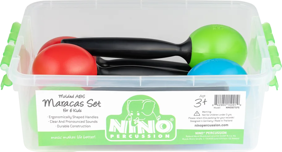 NINO® Medium Maracas Set (6 pcs.)