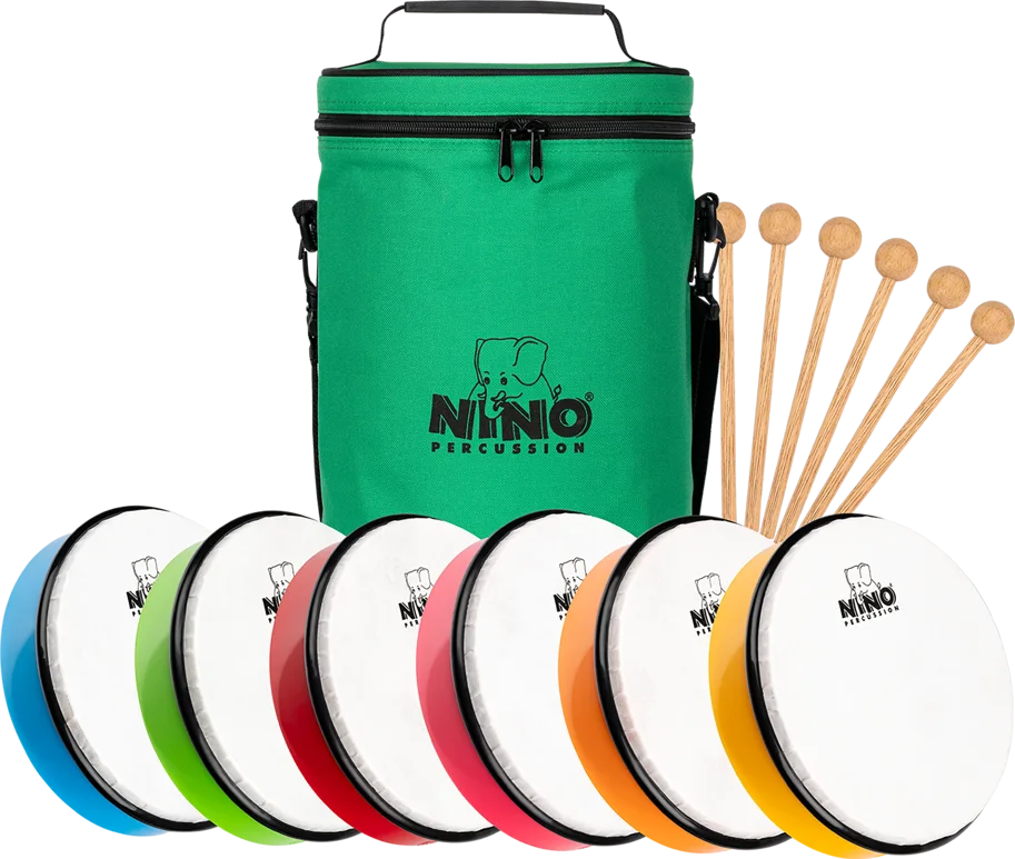 NINO® Hand Drum Set 8" (6 pcs.)