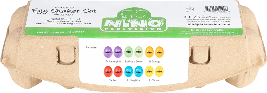 NINO® Egg Shaker Set Soft (12 Pcs.)