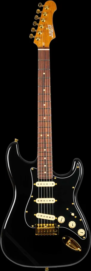 JET JS-380 SSS -Black with Gold HW