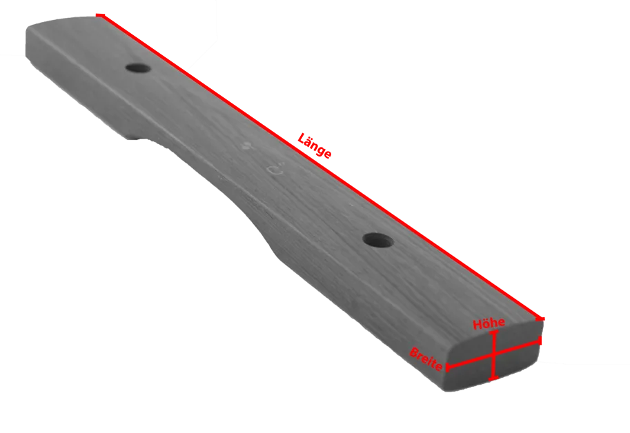 Klangplatte PO 38X15 2-Loch FIS1