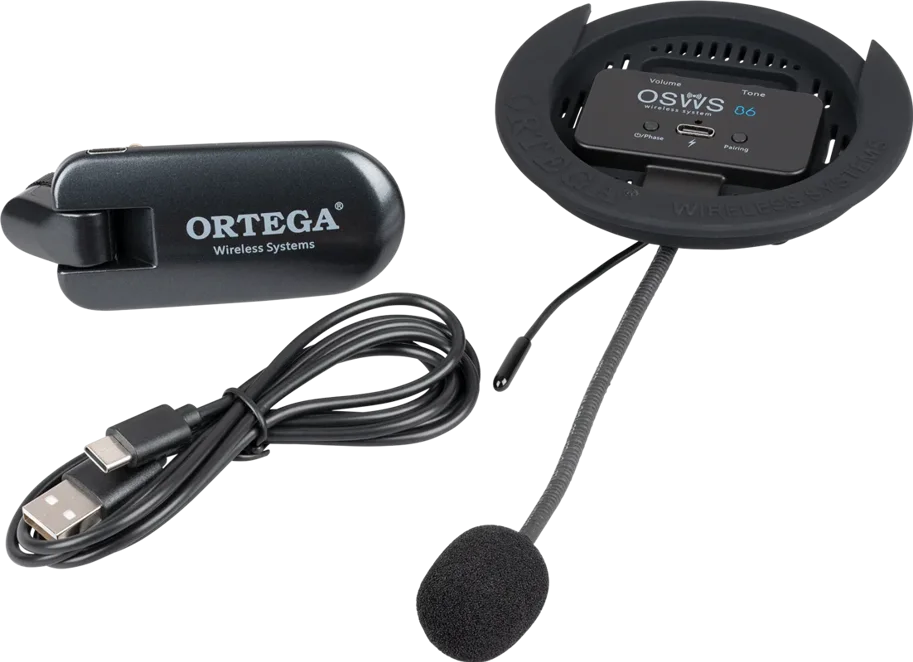 Ortega UHF Wireless System, 86 mm soundhole