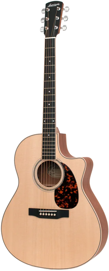 LARRIVÉE Westerngitarre, 03 Mahogany Serie, LV-03E, Larrivée Body, Cutaway
