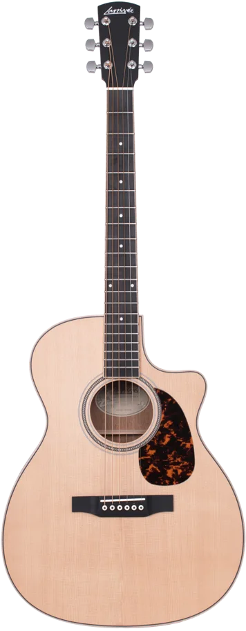 LARRIVÉE Westerngitarre, 03 Mahogany Serie, OMV-03E, Orchestra Body mit Cutaway